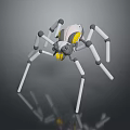 Robot Spider Robot Mecha Spider Science Fiction Spider Mechanical Spider Battery Spider Tower Defense 3d model