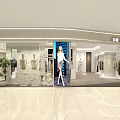 Modern Clothing Store Interior With Mannequins Window Display And Stylish Outfits