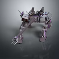 Mechanical Creature Robotic Character With Metallic Body Multiple Limbs And Detailed Structure 3d model