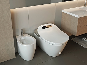 Modern toilet 3d model