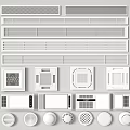 Modern Home Air Conditioner Air Vents With Various Designs And Grille Styles