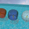 Colorful Spherical Play Equipment With Mesh Structure For Kids Outdoor Playground