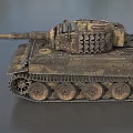Military Camouflage Armored Tank Featuring Detailed Tracks Turret And Mesh Armor