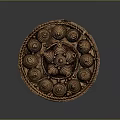 Handcrafted Circular Woven Decorative Piece With Intricate Spiral Patterns And Textured Edges