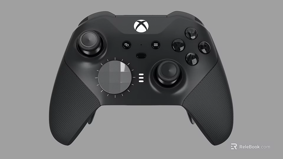 Black Xbox Wireless Gaming Controller With Textured Grips A Premium Digital Gaming Accessory 3d model 