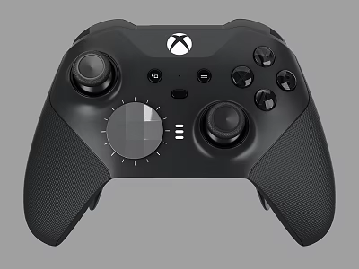 Black Xbox Wireless Gaming Controller With Textured Grips A Premium Digital Gaming Accessory 3d model