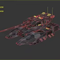 Advanced Modern Military Tank With Camouflage Armor And Long Barrel Structure