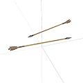 Traditional Handcrafted Arrows With Wooden Shafts Metal Arrowheads And Feathered Fletching