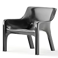 Modern Leisure Chairs in Red Yellow Black with Sleek Design and Ergonomic Armrests
