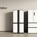 Haier White Multi Door Refrigerators Modern Sleek Design For Home Kitchen Use