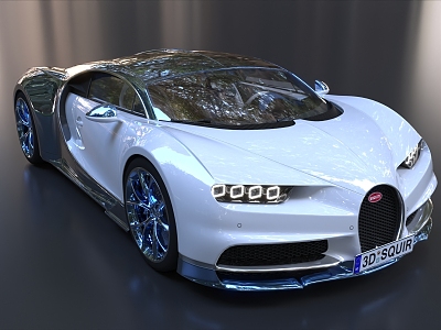 Bugatti Supercar Super sports car Car 3d model