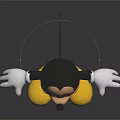 Cute Mickey Mouse Character With Black Ears White Gloves Red Shorts And Yellow Shoes