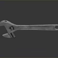 Shiny Metal Adjustable Wrench Versatile Tool For Home Repair And Maintenance