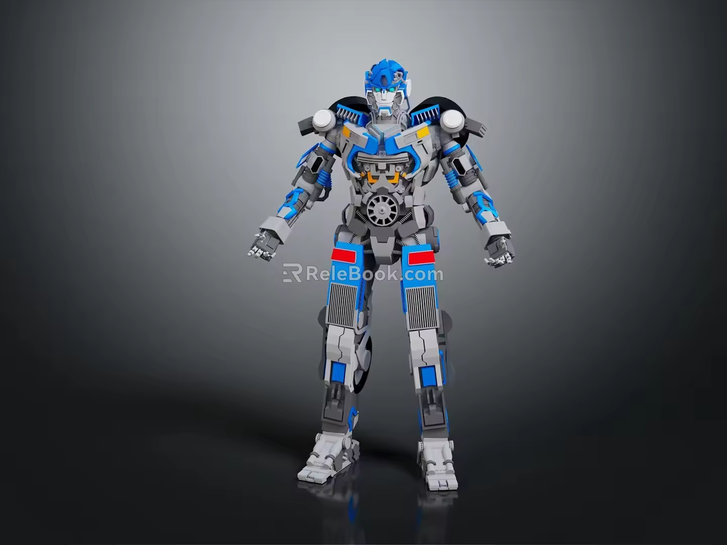 Modern Robot Transformers Gundam Warrior Gundam Mecha Warrior 3d model