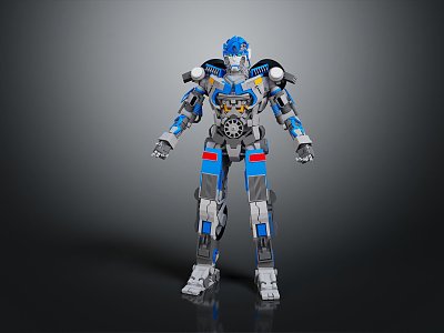 Modern Robot Transformers Gundam Warrior Gundam Mecha Warrior 3d model