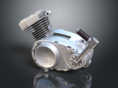 modern engine truck engine jet engine 3d model