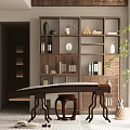Bogu Rack Storage Rack Guzheng Ornaments Combination 3d model