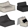 Modern Single Sofa 3d model