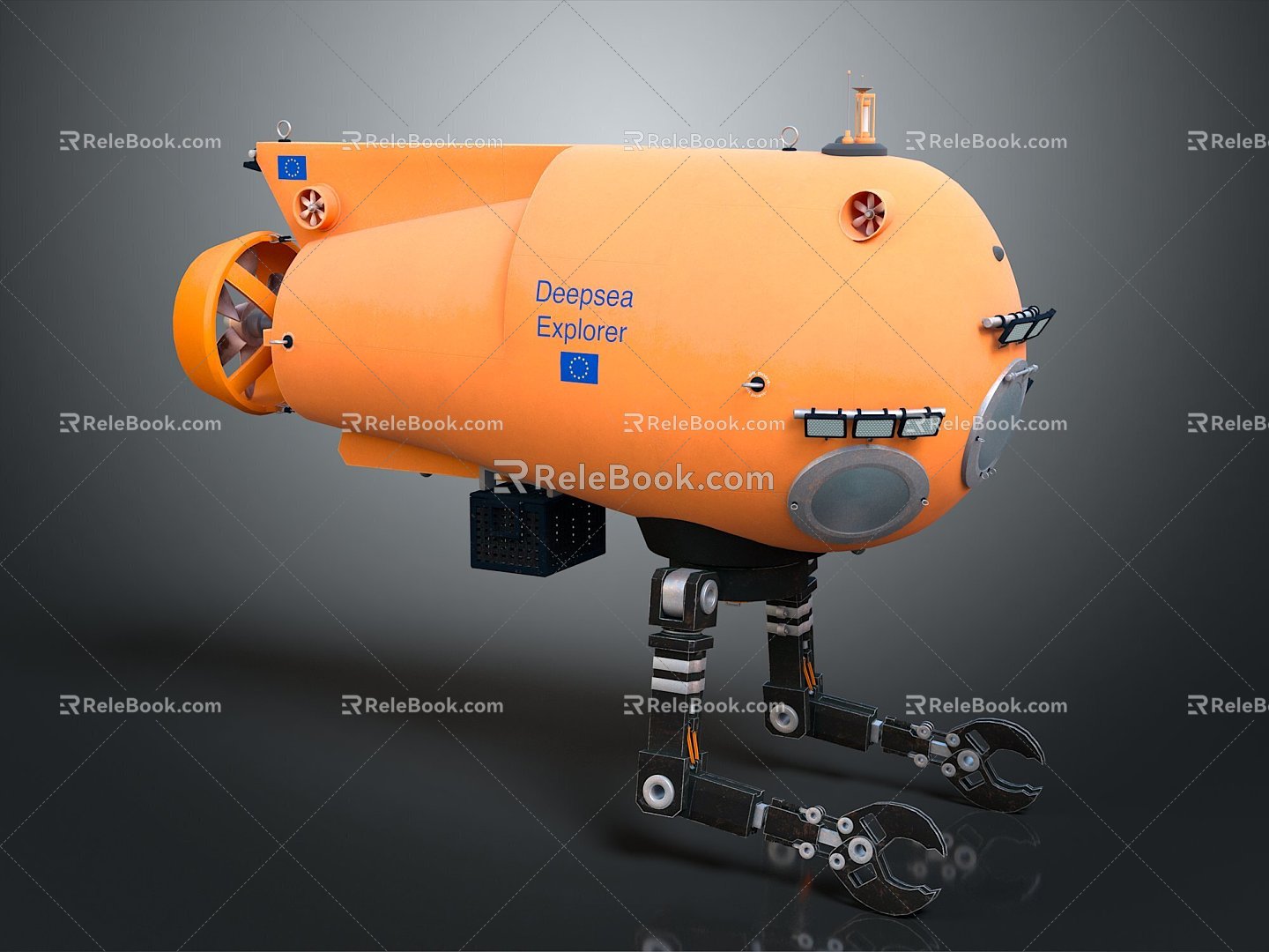 Modern Submarine Submarine Science Fiction Submarine Science Fiction Submarine 3d model