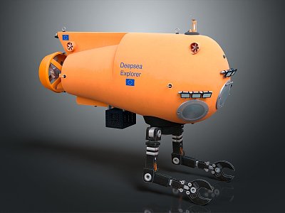 Modern Submarine Science Fiction Submarine Science Fiction Submarine 3d model