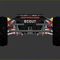 All Terrain Robotic Vehicle With Large Tires And Durable Chassis For Off Road Use