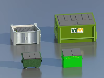 Modern Dumpster 3d model Modern Dumpster 3d model