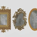 Vintage Decorative Mirrors With Ornate Carved And Wooden Frames In Different Styles