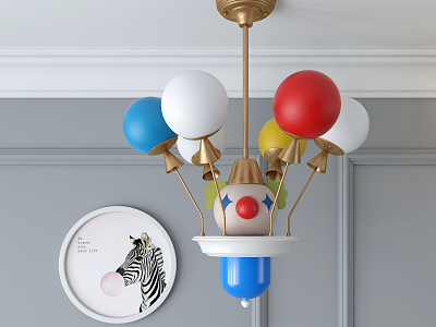 Modern Alien Chandelier Clown Balloon Light model