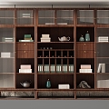 New Chinese-style Antique Shelf Decorative Cabinet 3d model