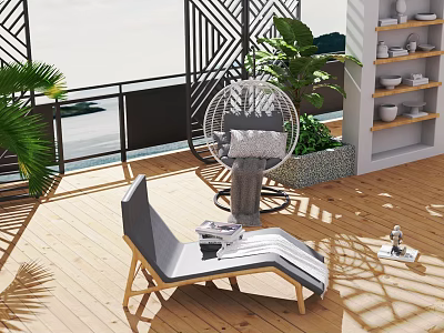 Furnishings leisure life ornaments 3d model
