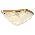 Elegant Modern Gold Frame Crystal Decor Ceiling Light for Home Interiors 3d model