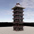 Multi Storey Road Traffic Monitoring Tower With Stairway And Observation Deck