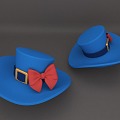 Hat cartoon Q version of the bow cute 3d model