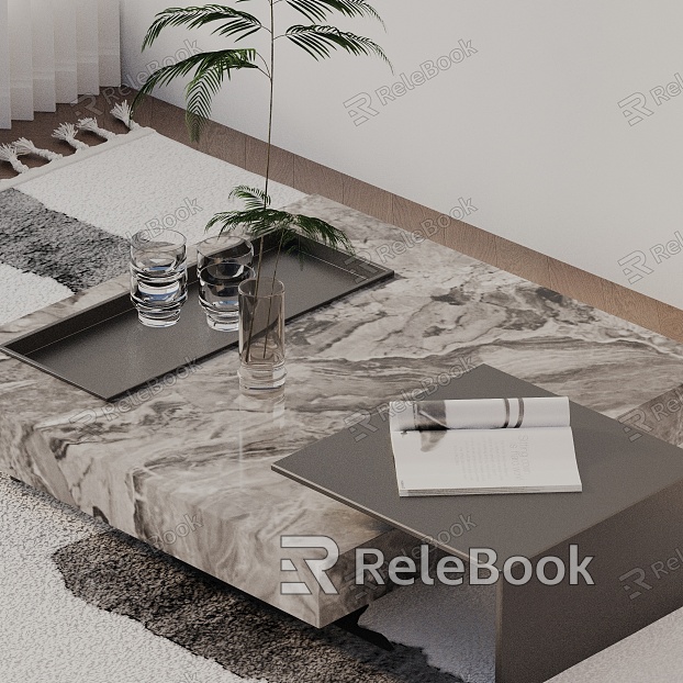 Modern coffee table model