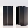 Haier Modern Black Upright Double Door Refrigerator Freezers For Home Kitchen Use