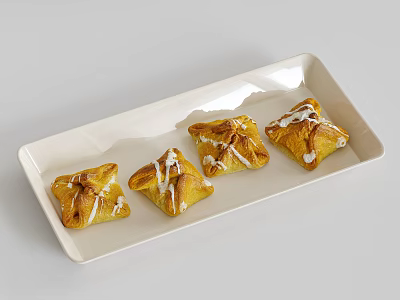 Bread Dessert Sandwich 3d model