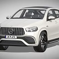 White Mercedes Coupe Style SUV With UK Plate And Black Wheels Modern Design