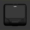 Black Omni Mini Computer With Screen Side Buttons And Built in Speakers 3d model