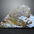 Rocky Terrain 3D Model With Mossy Surface Snowy Patches And Natural Textures