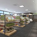 Modern Easy Joy Convenience Store With Shelves Full Of Daily Necessities And Groceries