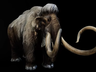 Mammos, ancient animals, reptiles 3d model