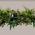 Lush Tropical Greenery Arrangement With Various Leaves And White Flowers