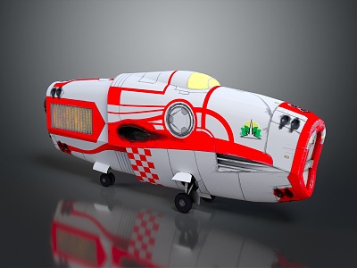 Modern Spaceship Spacecraft 3d model