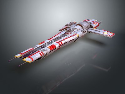 Modern Spaceship Spacecraft 3d model