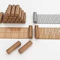 Traditional Book Scrolls Made Of Stacked And Unfolded Bamboo Writing Slips