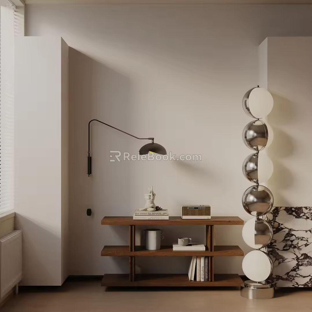 Modern floor lamp 3d model