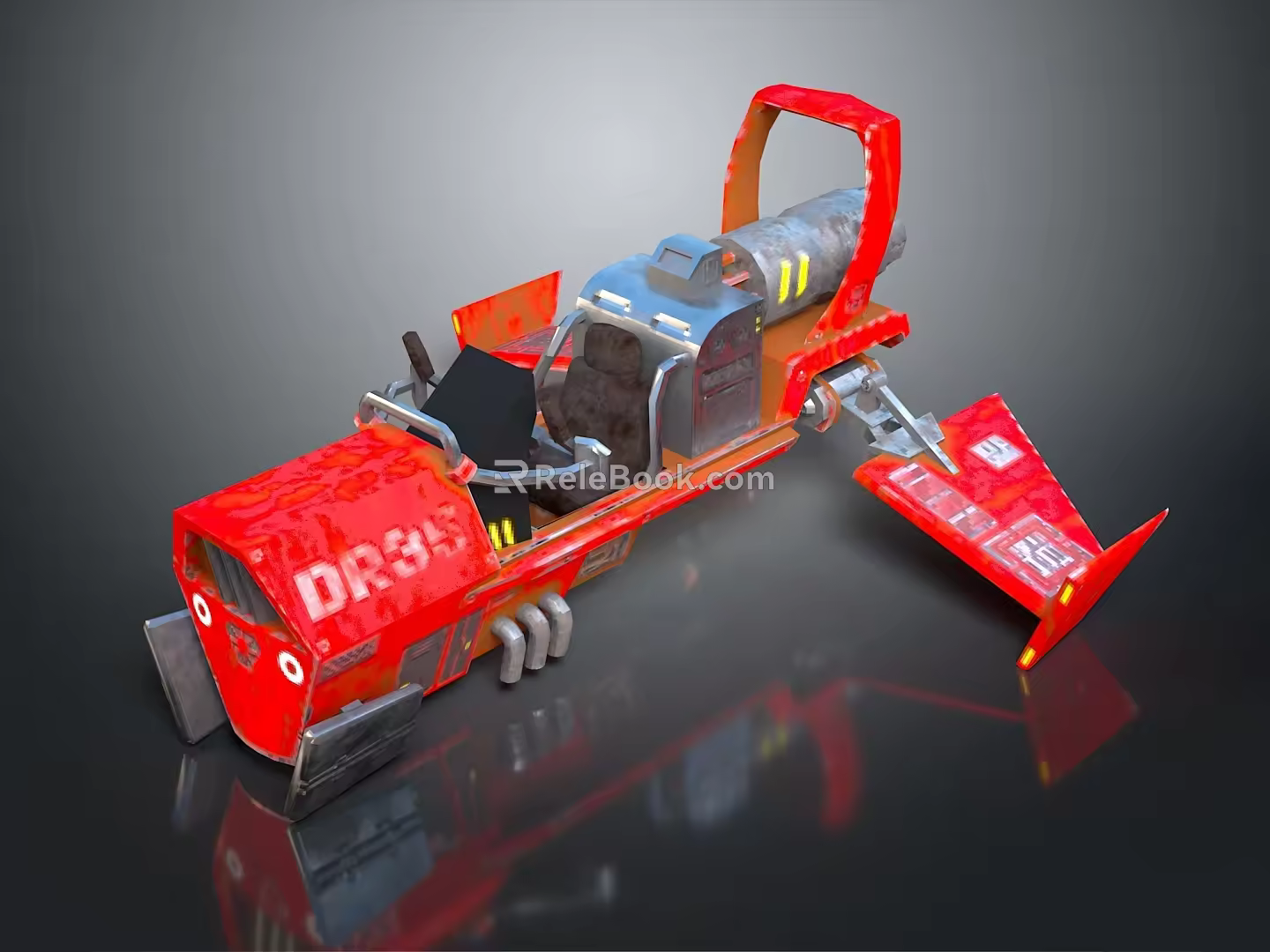 Jet Motorcycle Sci-Fi Motorcycle Concept Motorcycle Flying Car Space Flying Car Space Motorcycle 3d model