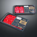 Premium EDO Beef Choice Cuts in Fresh Plastic Tray Packaging with Red Meat