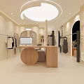 Modern Clothing Store Interior With Mannequins Displaying Fashionable Apparel And Lighting