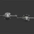 Modern robot alien equipment 3d model